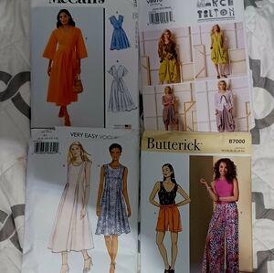 Womens Flowey Dress Patterns Mccall Simplicity Diy Sewing